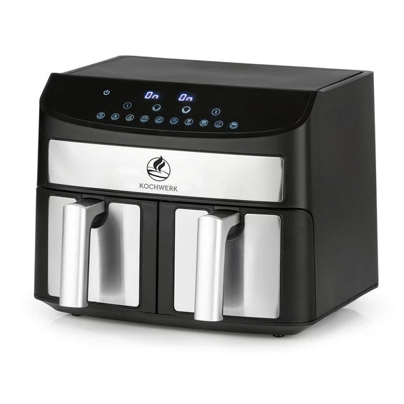 Kochwerk Heißluftfritteuse Doppelkammer Airfryer 7L