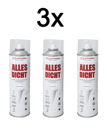 3x Alles Dicht Spray 500ml Dichtspray Abdichtung wasserdicht Flüssigkunststoff