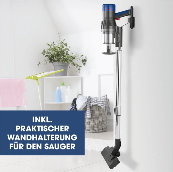 CLEANmaxx 2in1 Akku-Staubsauger Beutellos Kabellos Zyklon Handsauger Auto Tragbar