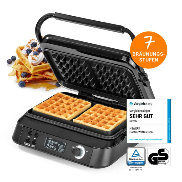 N8WERK Waffeleisen für Belgische Waffeln