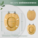 Benkstein WC Sitz Bambus Toiletten Deckel-3