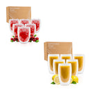 Exitoso Gläser 6er Set doppelwandig Thermogläser Kaffee Tee Froze Latte Smoothie-1