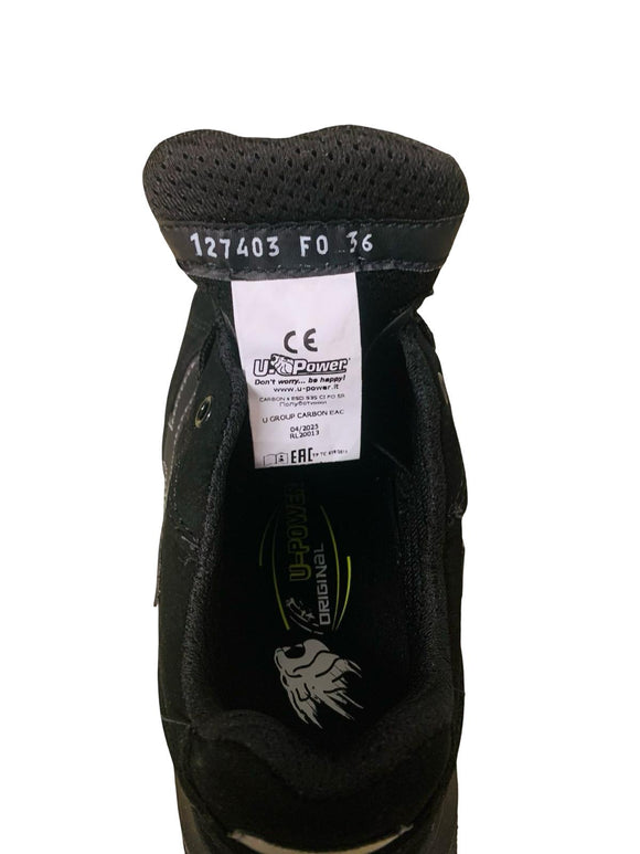 U-Power Red Lion Carbon Sicherheitsschuhe S3 SRC CI ESD Schwarz Größe 36