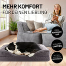 LUMALAND Hundebett Hundekissen Körbchen 90x65cm-3
