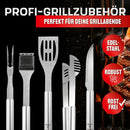Landmann Grillbesteck-Set 6-teilig Grillkoffer Edelstahl Silber 35 cm-3