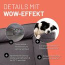 LUMALAND Hundebett Hundekissen Körbchen 90x65cm-4