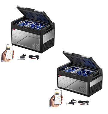 BougeRV Rocky2 Kompressor Kühlbox 230V Kühlschrank mit Gefrierfach Camping Auto