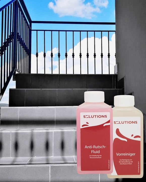 Antirutsch Fluid Set mit Schwämmen Rutschhemmung