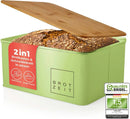 Lumaland Brotkasten Metall mit Bambusdeckel-1