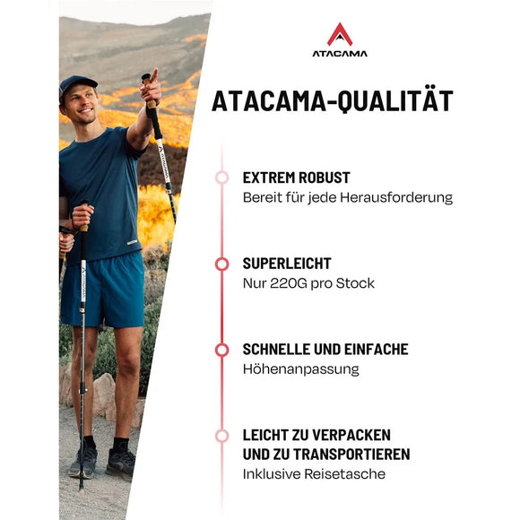 Atacama Wanderstöcke verstellbar Trekking