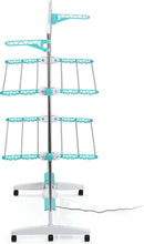 EASYmaxx Wäscheständer elektrisch Gebläse Wäsche Turm Trockner Kleider Ständer-12