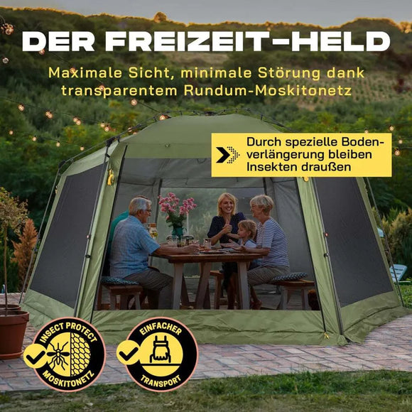 WhereTomorrow Zelt XXL Partyzelt Faltpavillon