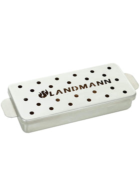 LANDMANN Selection Räucherbox Edelstahl 700 ml für Gas- und Holzkohlegrills
