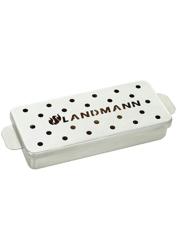 LANDMANN Selection Räucherbox Edelstahl 700 ml für Gas- und Holzkohlegrills