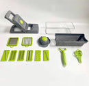 Veggie Manueller Gemüseschneider 14-in-1 Kartoffelschneider Messerreibe Edelstahl-8