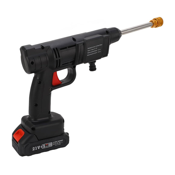 Akku-Hochdruckreiniger Kabellos 600W 350 PSI mit Schlauch und 2x 1500mAh Akkus