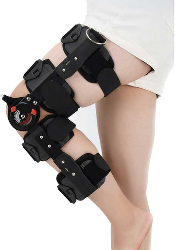 Kniebandage Knieorthese Scharniergelenk Sport Kniestütze Schoner Verstellbar