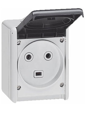 Legrand LEG55872 Steckdose Wasserdicht 2P + T 32 A IP44
