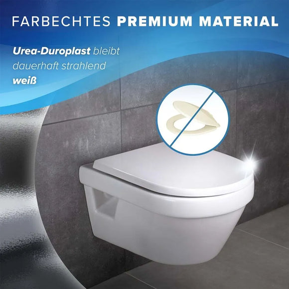 Benkstein Toilettensitz WC Sitz Deckel D-Form