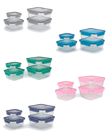 Frischhaltedosenset 4,5L 4tlg Hartglas Ofen & Mikrowelle bis 230°C BPA-frei
