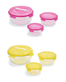 Schüssel-Set Frischhaltedose mit Griff 3tlg Auslaufsicher Luftdicht Hartglas-1