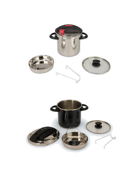 Fast & Easy Schnellkochtopf 5tlg. mit Steamer und Deckel 5,5L Induktion
