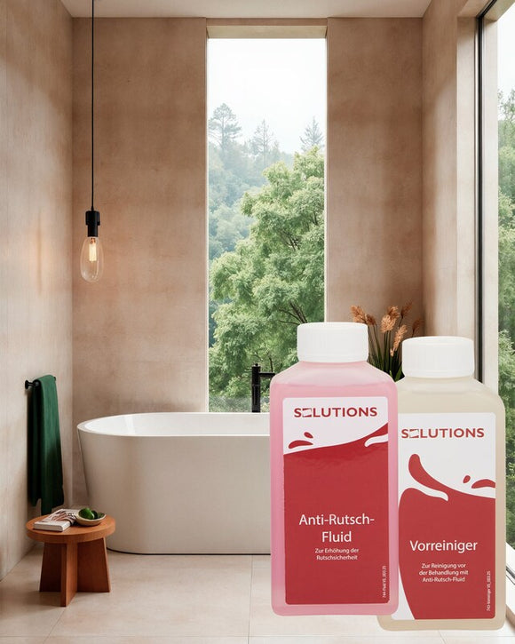 Antirutsch Fluid Set mit Schwämmen Rutschhemmung