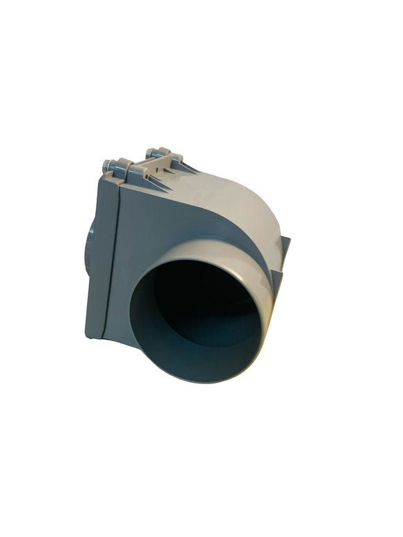 First Plast nrc140g Rückstauklappe aus PVC zum Kleben Grau Durchmesser 140 mm
