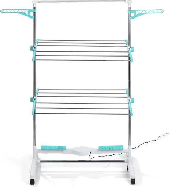 EASYmaxx Wäscheständer elektrisch Gebläse Wäsche Turm Trockner Kleider Ständer