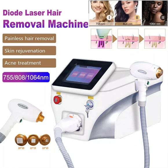 Diodenlaser-Haarentfernungsgerät Laser Dauerhafte Haarentfernung 3 Wellenlängen