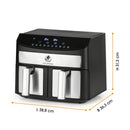 Kochwerk Heißluftfritteuse Doppelkammer Airfryer 7L-7