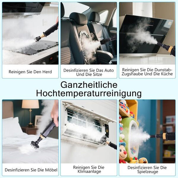 Dampfreiniger Hochdruck Tragbar 1,2 L Tank 6 Stufen 2500W für alle Flächen