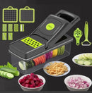 Veggie Manueller Gemüseschneider 14-in-1 Kartoffelschneider Messerreibe Edelstahl-7