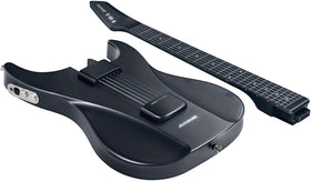 AeroBand Akustik-Elektro-Reisegitarre Saitenlos Abnehmbares Griffbrett Schwarz