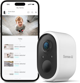 Sense-U 2 Wireless Überwachungskamera Außen & Innen HD Video Nachtsicht Alarm