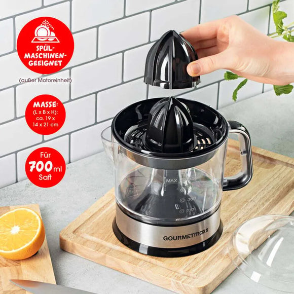 GOURMETmaxx elektrische Zitruspresse Saftpresse Entsafter Orangen Zitrus Presse