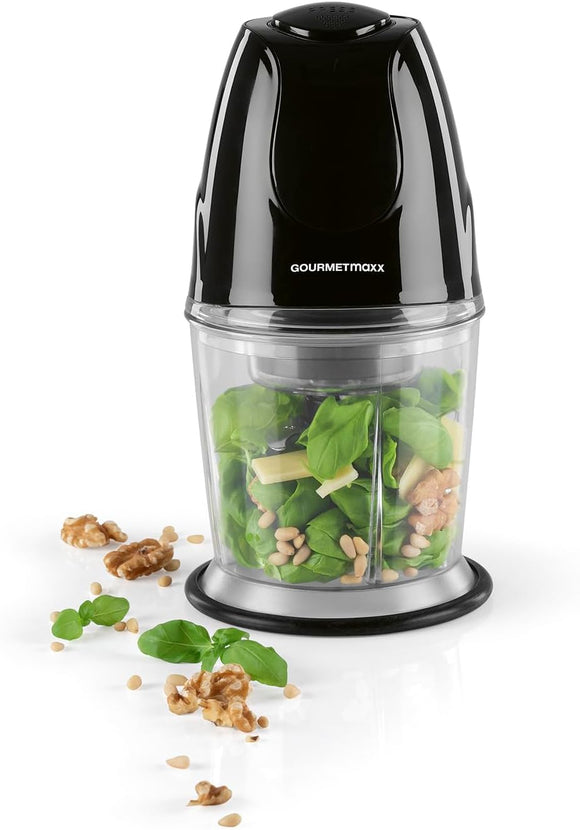 GOURMETmaxx Multizerkleinerer elektrisch Zwiebel Kräuter Zerkleinerer 300W