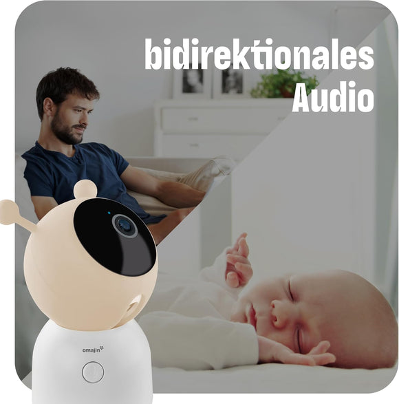 Omajin OBC-01-EC Baby-Kamera mit 64GB-SD-Karte ‎Wi-Fi