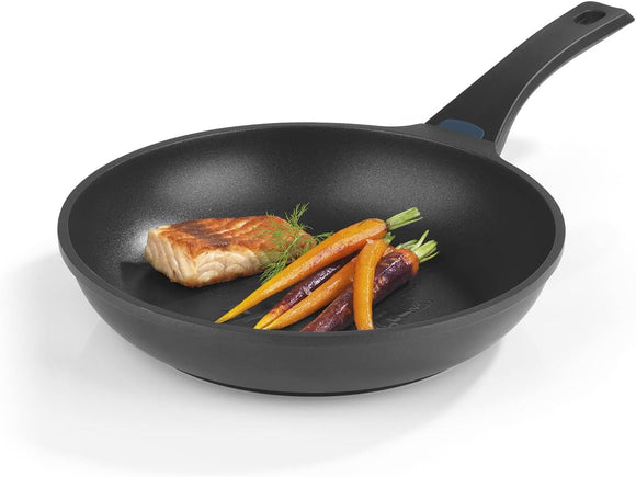 N8WERK Aluguss-Pfanne Midnight Edition 28 cm mit Farbwechsel-Temperaturanzeige
