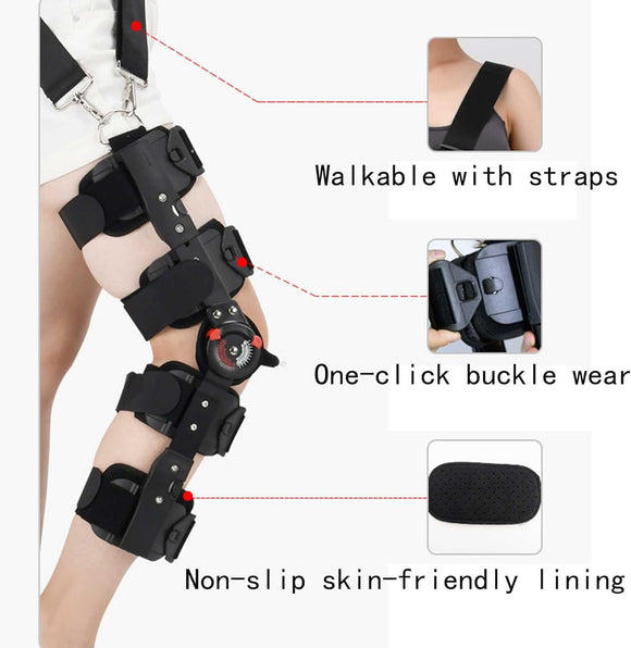Kniebandage Knieorthese Scharniergelenk Sport Kniestütze Schoner Verstellbar