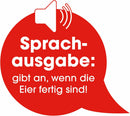 GOURMETmaxx Sprechender Eierkocher für 6 Eier mit Eierstecher und Messbecher-10