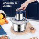 Elektrischer Fleischwolf Mixer Zerkleinerer mit 5L Edelstahl-Schüssel 500W-3