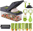 Veggie Manueller Gemüseschneider 14-in-1 Kartoffelschneider Messerreibe Edelstahl-2