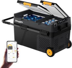 BougeRV CRD2 Kompressor Kühlbox 40L mit Gefrierfach Doppeltür Reise Camping Auto