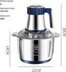 Elektrischer Fleischwolf Mixer Zerkleinerer mit 5L Edelstahl-Schüssel 500W-2