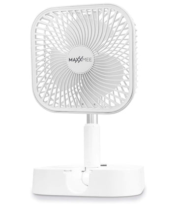 Standventilator Tisch-Ventilator 20cm Teleskop Lüfter Akku Leise Reise Kühler