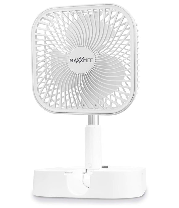 Standventilator Tisch-Ventilator 20cm Teleskop Lüfter Akku Leise Reise Kühler