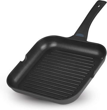N8WERK Aluguss Grillpfanne Bratpfanne Induktion Antihaft Steakpfanne 28 cm