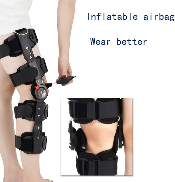 Kniebandage Knieorthese Scharniergelenk Sport Kniestütze Schoner Verstellbar