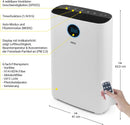 N8WERK Luftreiniger Mittel HEPA Filter Ionisator Aktivkohle UV-Licht Pollenfilter-3